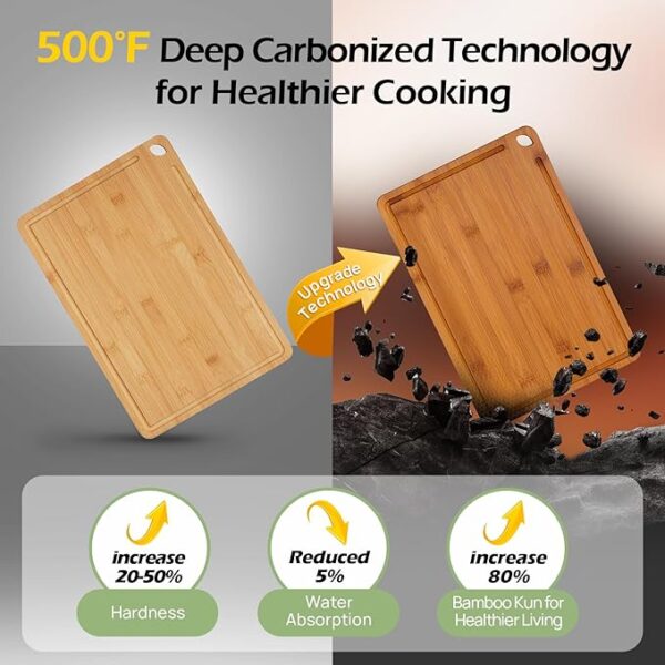 Bamboo Cutting Board, - Image 3