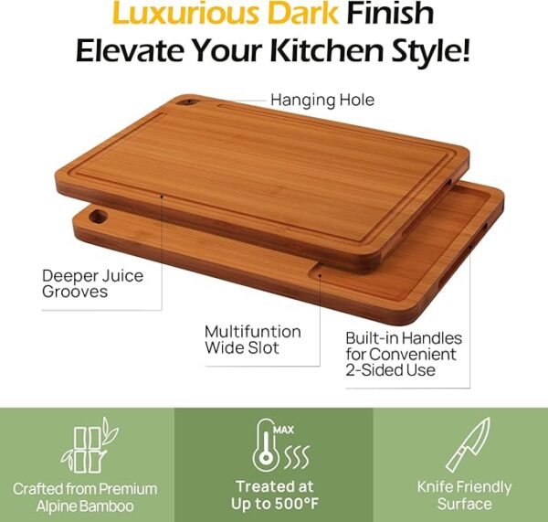 Bamboo Cutting Board, - Image 2